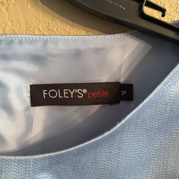Foley’s Petite Women’s Top Cap Sleeve Peplum Hem With Detachable Belt Si… - Picture 3 of 12